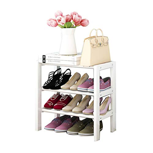 XWZH Cabinet Scarpe da Polvere Scarpa per Scarpe 3 Tier Scarpe da Sdraio da Terra Scaffale per Scarpe da stoccaggio per Scarpe da stoccaggio Scarpa, Bianco