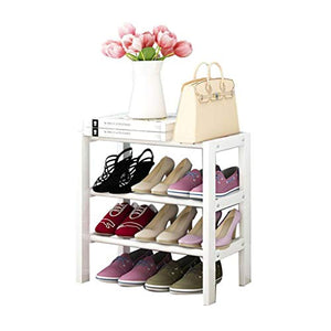 XWZH Cabinet Scarpe da Polvere Scarpa per Scarpe 3 Tier Scarpe da Sdraio da Terra Scaffale per Scarpe da stoccaggio per Scarpe da stoccaggio Scarpa, Bianco