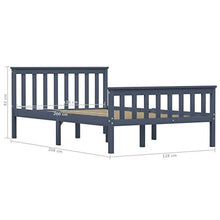 SKM Giroletto Grigio in Legno Massello di Pino 120x200 cm (22kg)