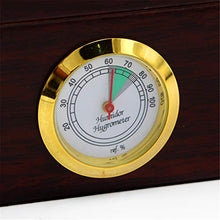 WLMGWRXB Humidor da Tavolo Scatola per sigari per sigari, con igrometro e umidificatore per 20-35 sigari