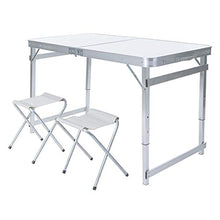FOMT Tavolo da Picnic Pieghevole E Set da Spiaggia, 4 Sedie Portatili E 1 Tavolo Tavolo da Picnic E Sedia da Giardino Tavolo E Sedia da Esterno Ultraleggero con Borsa Adatta per Picnic in Spiaggia,B