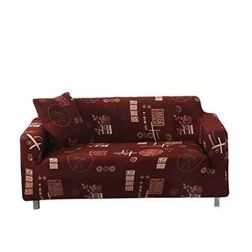 Runyue Copridivano Elasticizzato,Fodere Copridivani Universale,Mobili Protettore Copertura Divano Antiscivolo,Ideale Per Poltrone,Divani A 1/2/3/4 Posti Stile11 2 Posti/140-180cm