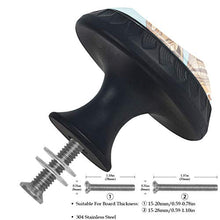 Hawaii tradizionale 4 PCS Pomelli per Porta, Pomolo per Mobile, Pomelli per Mobili con Viti, Maniglia per Armadietto, Pomelli per Porta, Pomelli per Cassetti per Porta, Armadio, Cassetto e Credenza