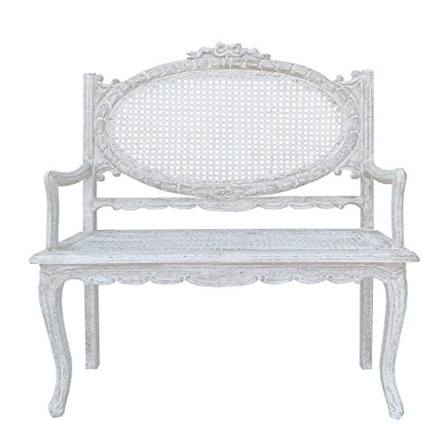 Blanc Mariclo' Panchina 2 posti Legno Bianco H110 cm A30524