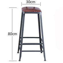 WHOJA Sgabelli da Bar semplicità Moderna Sgabello Alto Arte del Ferro Cuscino in PU Mobili da Bar Sedia da Bar Peso del Cuscinetto 150 kg Altezza 65/75/80 cm Sedia da Pranzo