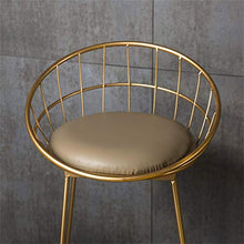 ZEH Dining Room Sedia, Armrest Sedia, Seggiolone, Seggiolone, Sgabello Sgabello Moderno Sgabello da Bar Colazione Cucina Casa Pub Sedie caffè Poggiapiedi in Metallo FACAI (Color : Schwarz)