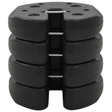 Festnight- Piastre di Peso per Gazebo in Cemento 4 pz 220x30 mm Nero