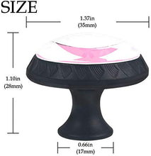fiore di ciliegio Pomelli per Porta Set di 4 Pomelli per Mobili Manopole per Cassetti Cucina Armadio Vetro