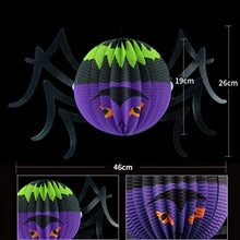 ARTFFEL Vola 2pcs Halloween Lanterne appese Delicato Creativo Modello di Grandi Dimensioni Spider Tatuaggi Lanterna Luce Scene Bonus for Ambientazione Esterna Partito .Compleanno