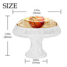 Maniglie per cassetti Manopole per cassetti Manopole rotonde Confezione da 4 per armadietto, cassetti, cassettiere, cassettiere ecc - Campo da basket