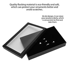Alinory Organizzatore Portatile per Gioielli Robusto e Durevole Comodo Contenitore per Gioielli Floccato per Ufficio Domestico(Black)