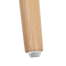 SONGMICS 2 x Sgabello da Bar con Gambe in Legno Sedile in ABS Sedia Alta Cucina Altezza di 73 cm Bianco LJB20W