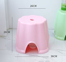 QARYYQ Sgabello Basso plastica Ispessimento for Bambini da tavola Soggiorno Sgabello da Bagno Creativo Cambio casa Scarpe Sgabello da Bagno Antiscivolo Sedia della Doccia