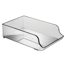 mDesign Set da 2 portabottiglie – Bottigliera in plastica robusta per cucina, dispensa e frigo – Scaffale porta vino per la conservazione ottimale di vini o altre bevande – grigio fumo