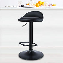 CMX-Barhocker Sgabelli da Bar girevoli Regolabili con schienali, sedie da Pranzo Mid-Century, sedie da Bar ad Altezza bancone in Pelle, Nero