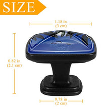 Seadolphinmoonpalm foglie Pomelli per Porta Set di 4 Pomelli per Mobili Manopole per Cassetti Cucina Armadio Vetro