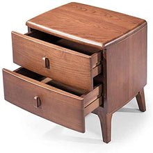 Comodino tavolino Comodino Dressing Table Gabinetto Simple Storage Camera di Legno Solido Cassetti (Color : Brown, Size : 48 * 40 * 51cm)
