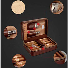 SHAOXI Vassoio di Cenere di Sigaro Desktop Desktop Cigar Box - Fatto a Mano in Pelle Resistente all'Uso e sigillato Portatile Cigar Box