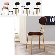 LWW Sgabelli, oro in ferro battuto in stile nordico trucco Sgabello Sgabelli, tessuto caffetteria Possibilità sedia alta Sgabello Tempo libero High Chair Decoration Sgabello,verde,SeatHeight45cm