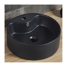 Lavabo da appoggio autoportante da appoggio Rotondo in Ceramica Nera da appoggio Rettangolare per lavabo da appoggio