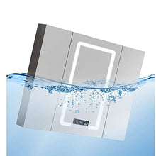 YLiansong-home Armadio da stoccaggio a Parete Illuminato Governo, Parete Governo di immagazzinaggio, Multiuso Wall Hanging Governo for Il Bagno Appartamento Bagno (Color : Silver, Size : 120X80X13cm)