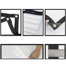 GFSD Telone Impermeabile for Esterno Foglio di plastica Morbida Balcone Piante grasse Antipioggia A Prova di Vento Serra da Balcone con Occhiello Mobili da Giardino Legna Protezione Telo Trasparente