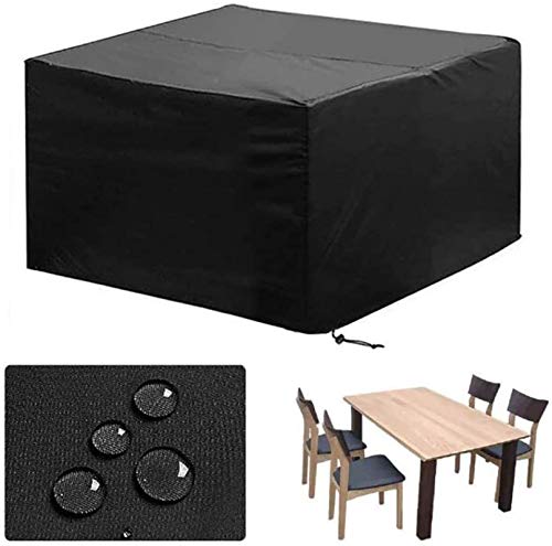 N / A mobili in Rattan coperture mobili da Giardino Giardino Giardino Coperto Copertura Impermeabile parapolvere mobili da Giardino mobili da Giardino (Colore, Nero, Dimensione, 160x130x90c.