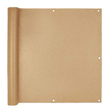 Frangivista Schermi divisori e protettivi per balconi 100x500cm Protezione UV con Fascette, Beige [121]