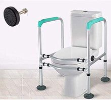 LIZHIQIANG Telaio per Il Bagno Struttura del corrimano WC, Scaffale del bracciolo Altezza Regolabile Easy da installare per la Maggior Parte dei sedili da Bagno