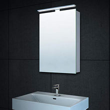 Lux-aqua MC4601-Armadietto da Bagno con Illuminazione a LED, Alluminio, Argento, 40 x 60 cm