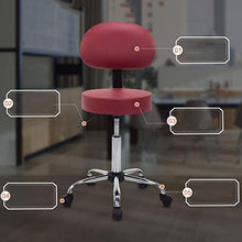 SXRDZ Sgabello Antiscivolo per Sgabello per Fisioterapia Poltrona per Massaggio Fisioterapista Sgabello per Reception Sgabello da Ufficio ZHAOFENGE (Colore : A-Red)