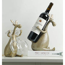Vino Botte di Rovere, Portabottiglie Da Vino, Alce Retrò Creativo Può Essere Collocato Vino Rosso Vino Ornamenti In Vetro Per Soggiorno Ristorante Bar Decorazioni Armadi Vino, Regali Di Natale Vacanze