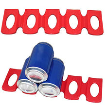 ALUYF Bottiglie di Vino in Silicone per Frigorifero Tappetino portabottiglie Vino lattine per Bevande gassate di Birra lattine per Vino organizzatore e ausilio per l'impilamento Rosso e Verde