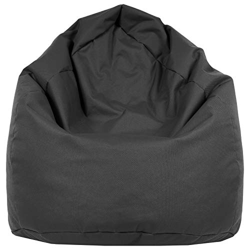Pouf a forma di cuscino di misura XL, per interni ed esterni, in 12 colori Anthrazit