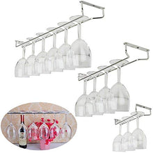 Aomerrt 27/35 / 55cm 3 Dimensioni Supporto per calici per portabottiglie in Vetro da Vino sotto Il Mobile Home Bar Pub, 27CM