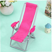 Pieghevole Sedia a Sdraio Sedia a Sdraio Beach Chair Casa delle Bambole Mobili Mini Doll House Prop Accessori