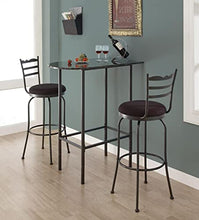 Monarch Specialties Marmo Grigio e Antracite Metallo 61 cm da 91,4 cm Spacesaver Bar