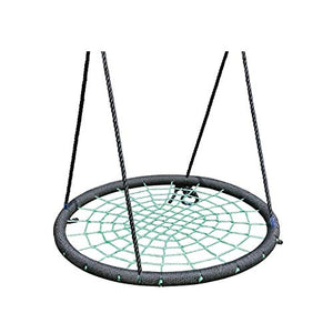 Dondoli giardino Outdoor Swing Diameter 39 "La cordicella regolabile Swing Spider Web è molto sicura e duratura e facile da usare con i bambini e la famiglia Sedia amaca ( Color : Green , Size : A )
