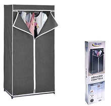 HERSIG Armadio in tessuto ropero scaffale tela vestiti Closet 160 x 75 x 50 cm /63117