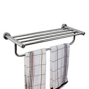 GYPPG Portasciugamani in Acciaio Inox 304 600mm / 500mm / 400mm Portasciugamani Portasciugamani da Parete a Vite per Hotel, per WC da Cucina (Colore: 50cm)