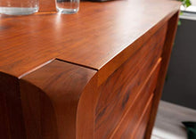 BUENO #3004 Cassettiera in legno di acacia - laccato/miele 96x50x90