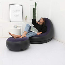 XIAMIMI Sofà Pigro Gonfiabile reclinabile Outdoor Divano Letto con Pedali Comodo Combinazione affollamento Divano,A