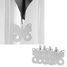Amuzocity Set di 4 Pesi Tovaglia a Forma di Tovaglia in Acciaio Inox - La Farfalla, 4.5x7cm