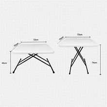 End Table Portatile Tavolo Compatto Leggero Tavolo Da Picnic All'aperto Da Picnic Con Manico Tavolo Da Campeggio Portatile Da Tavolo Pieghevole In Legno , Traspirante E Confortevole 80x80 X (46-74) Cm
