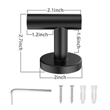 BOLANA 2 Pezzi Ganci Appendiabiti in Acciaio Inox Ganci Appendi Accappatoio Bagno Ganci Appendiabiti da Parete a Vite Ganci Cucina da Muro Viti Impermeabile per Cucina Bagno
