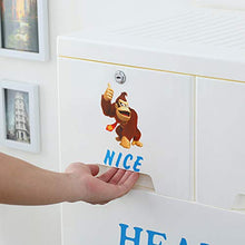 ZYJ Armadio Portatile, Cartone Animato Bambino Scimmia Armadio Giocattolo di plastica Armadio Armadio Bambino cassetto di stoccaggio per i Vestiti,4layers