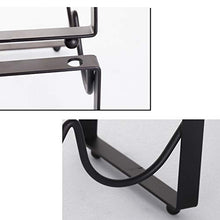 Yardwe Porta bottiglie da vino del cavo del metallo supporto di esposizione del vino del basamento del supporto del vino di posizione per l'accessorio domestico (3 bottiglie Holds)
