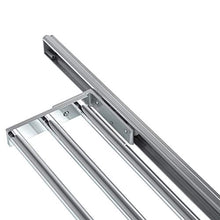 Gedotec H6006 - Portasciugamani estraibile per bagno e cucina, cromato lucido, 3 bracci, lunghezza 465 mm, prodotto in Germania, 1 pezzo