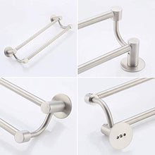 KES BTH207DG-2-KES - Portasciugamani regolabile da 14 a 61 cm, in acciaio INOX SUS304, con finitura spazzolata