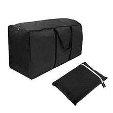 Cuscino per mobili Custodia 210D Resistente all'Acqua Giardino Patio Esterno Cuscino Borsa di stoccaggio con Cerniera Custodia per Il Trasporto Borsa,Nero (L: 173 * 76 * 51cm)